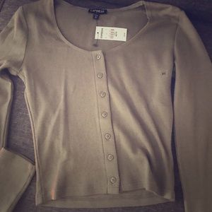 Olive color crop top